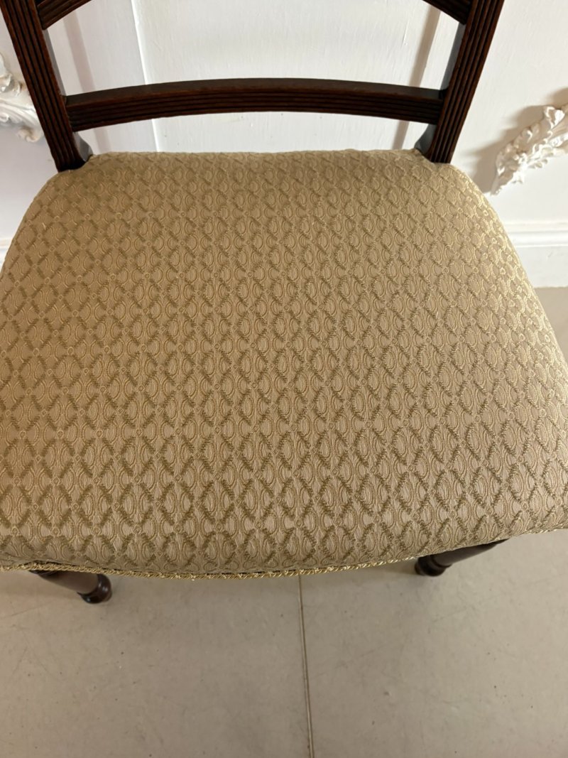 Antique George III Quality Sheraton Set of Eight Dining Chairs